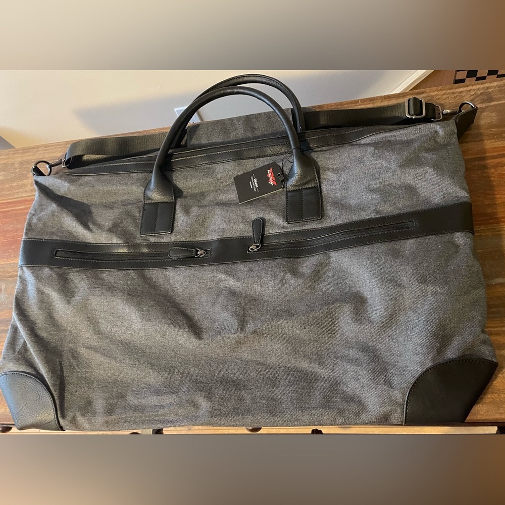 NWT Large Grey Duffle Bag